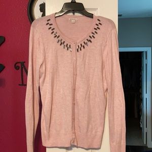 Pink cardigan